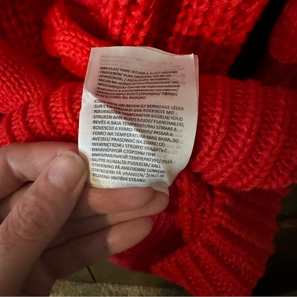 Brave Soul Red Cable Knit Turtleneck Sweater Women’s Jumper Acrylic Sz Small - Picture 13 of 13